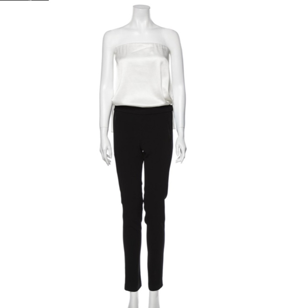 DEREK LAM 10 CROSBY Black and White Jumpsuit